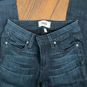 Paige dark wash ankle jeans